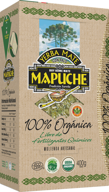 Caja de yerba mate Mapuche Orgánica